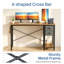 Bureau d'ordinateur moderne 40 "avec 2 tiroirs de rangement et support en X-355870553-356424616