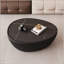 Table basse élégante en forme d'œuf en marbre avec plateau en marbre noir pour mobilier de salon moderne-565441334