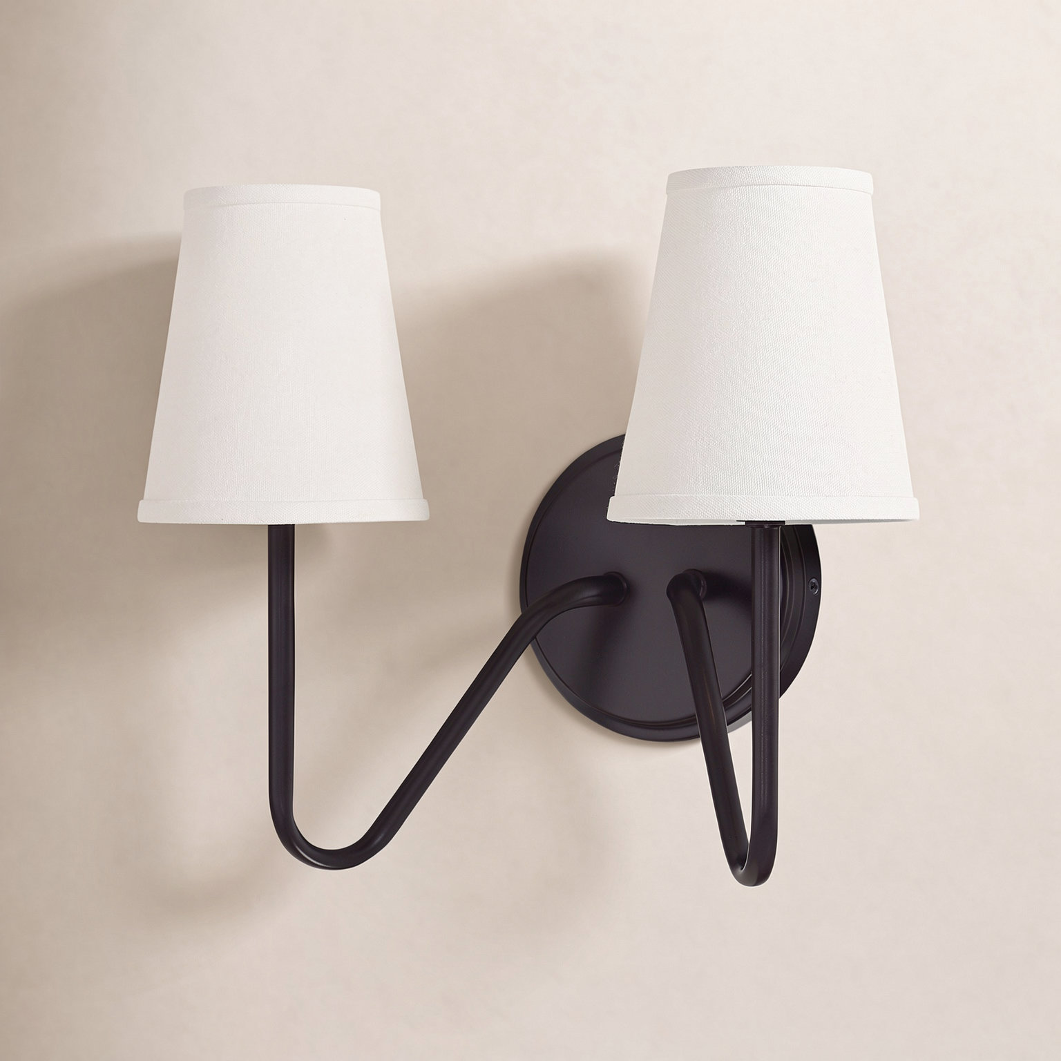 Roan 2-Light Dimmable Armed Sconce, Oil Rubbed Bronze