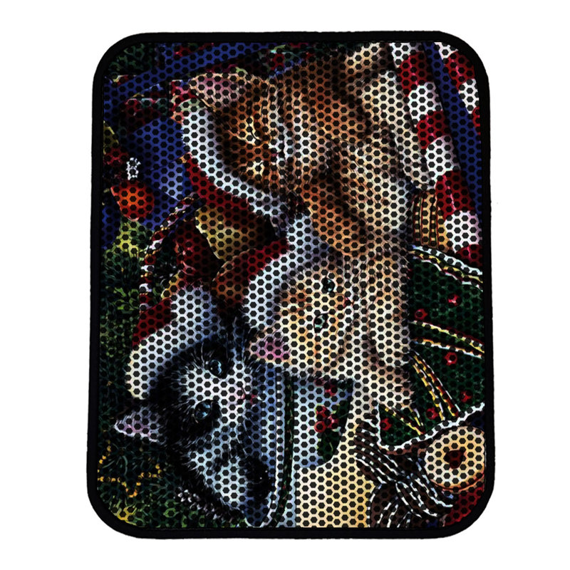 Tapis pour litière de qualité supérieure, 18 po x 24 po | 50% PVC / 50% polyester, lavable à la machine et passer l'aspirateur | Conception durable et facile à nettoyer pour les propriétaires d'animaux de compagnie | Protégez vos planchers des dégâts de la litière