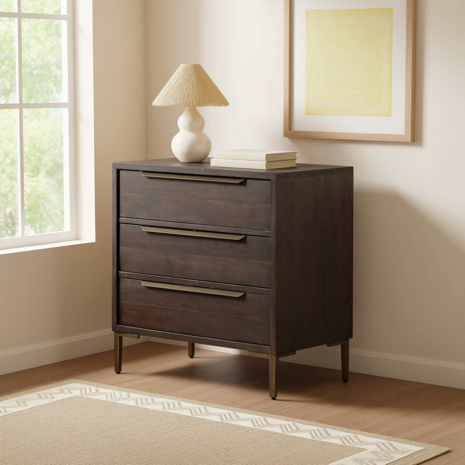 Birchanger 30 " Pine Dresser, Black