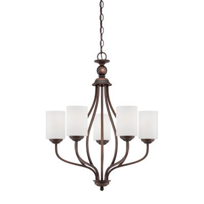 Lustre classique/traditionnel ombré 5 lumières Lansing