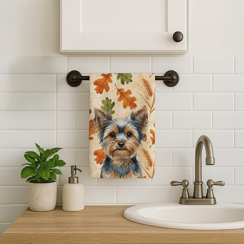 Serviette de cuisine tricolore Sheltie, Blue and Tan Yorkshire Terrier