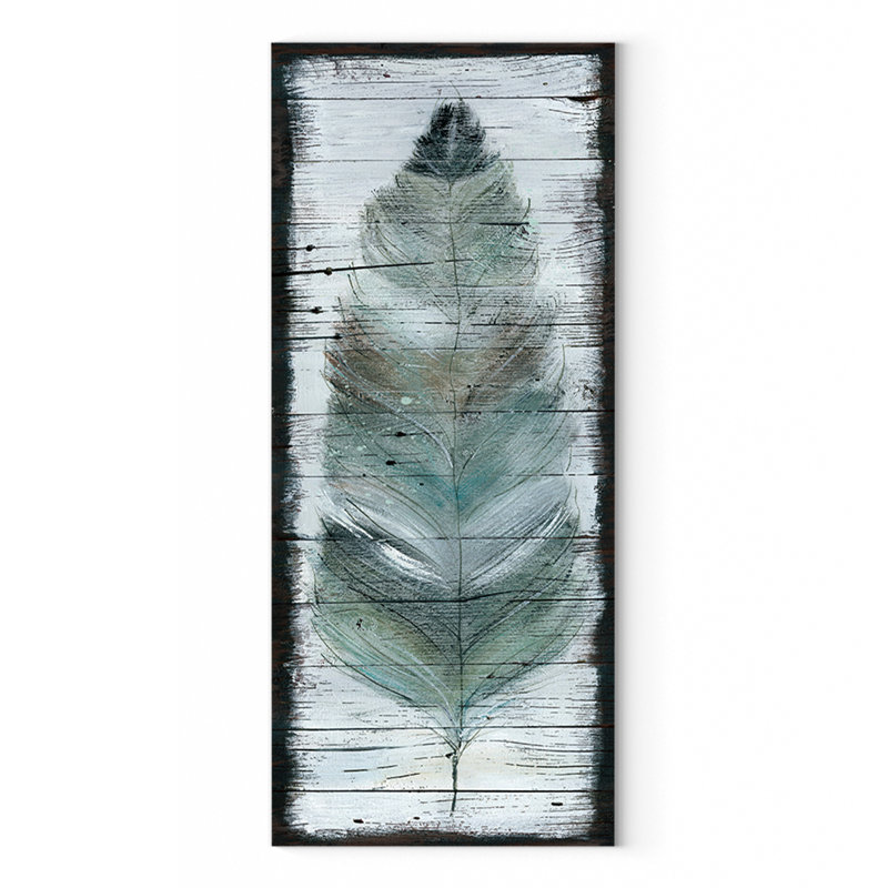 " Stained Feather ", 36" H x 12" W x 1.5" D