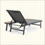 Chaise longue avec cadre en aluminium