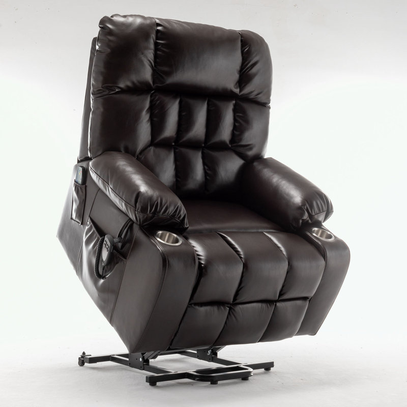 Faux Leather Heated Massage Chair
