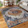 Teshawna Esmay Performance Blue/Gold Medallion Rug