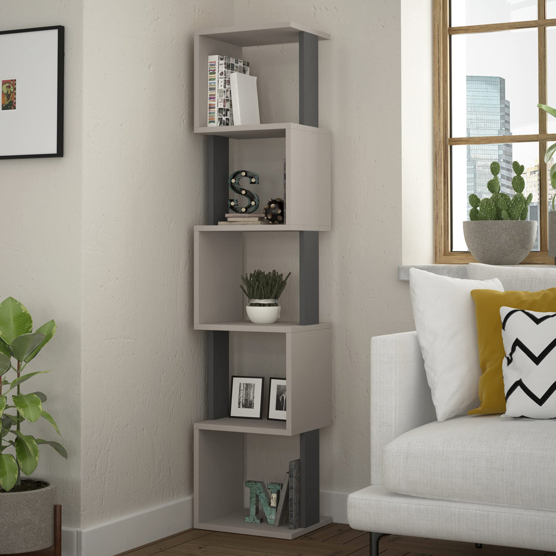 Curto 161cm H x 35cm W Cube Bookcase