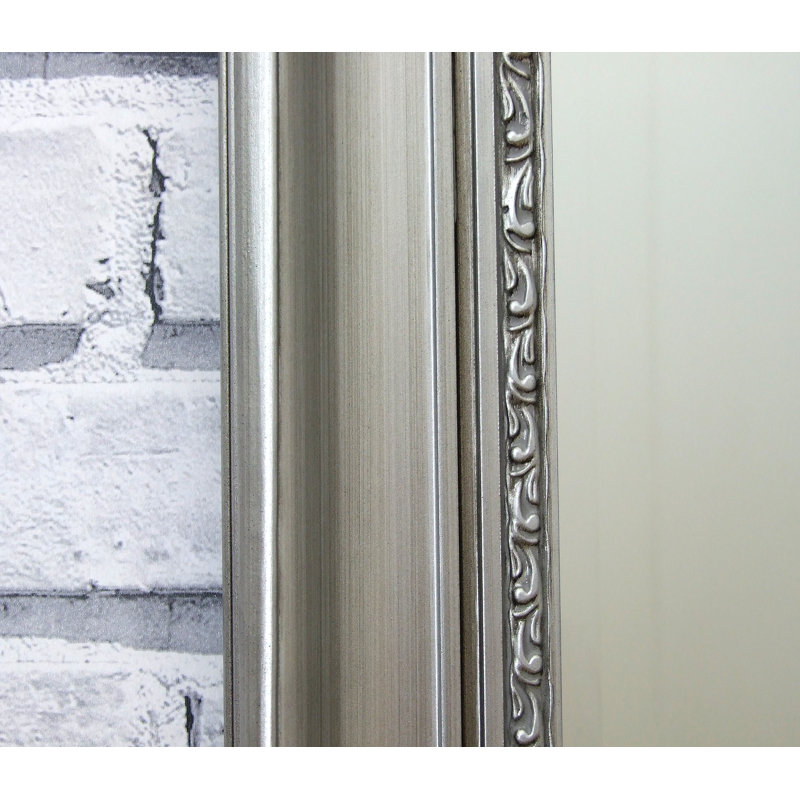 Cade Rectangle Mirror, Antique Silver