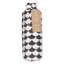 Jeu en tissu rond noir feston Celise