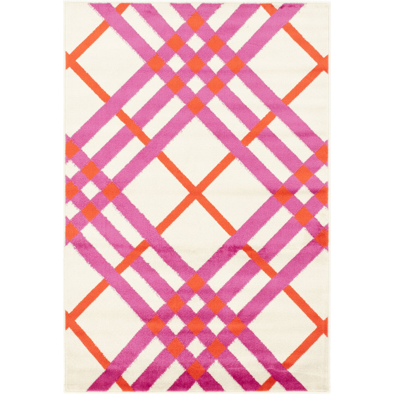 Plaid Indoor Rug, Rectangle 4'1" x 6'1"