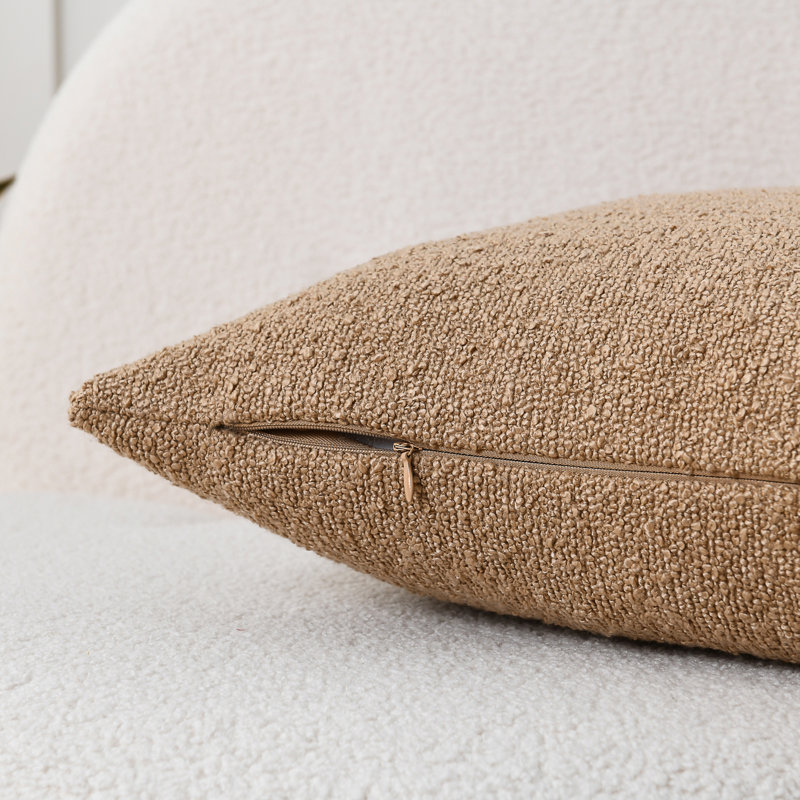 Housses de coussin texturées, Beige, Carré 18 po