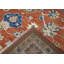 Tapis transitionnel Oushak en laine noué à la main de 9 pi 3 po x 12 pi 3 po ivoire