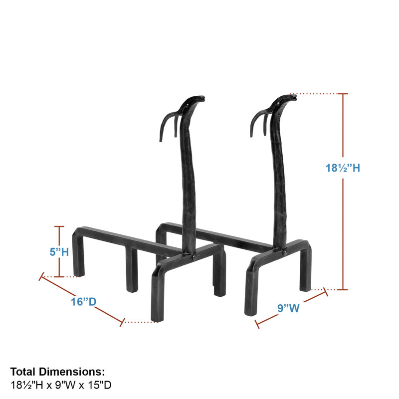 Davisson Iron Andiron