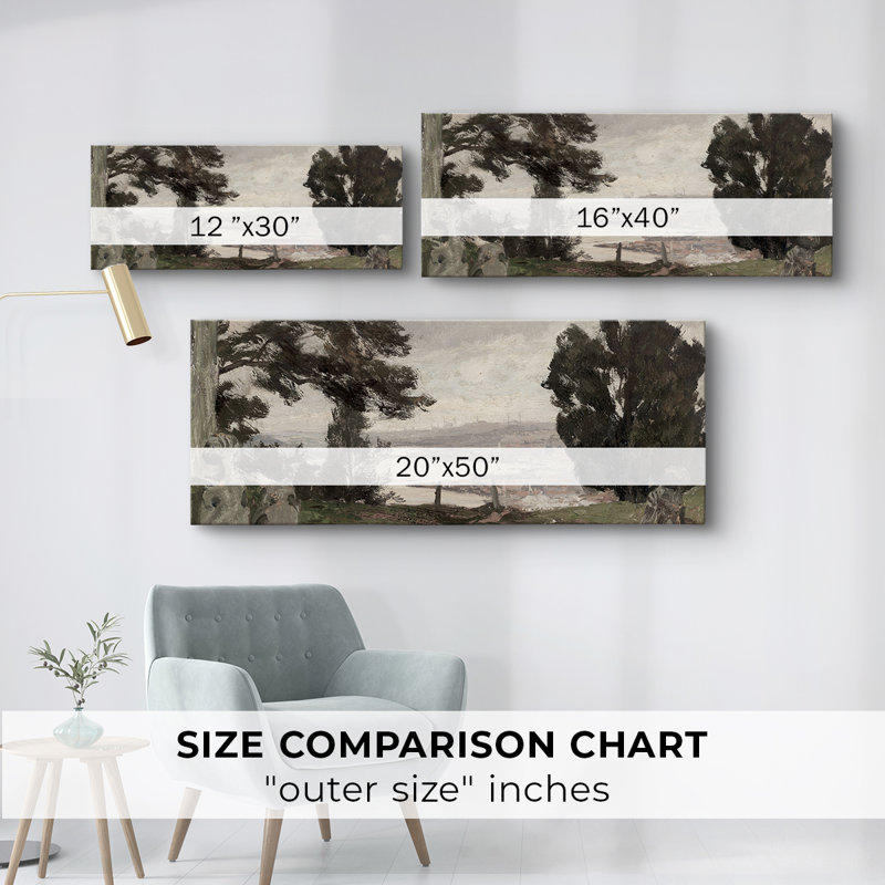 Landscape Series-DCLVIII- Gallery Wrapped Canvas -Ready to Hang, 12" H x 30" W