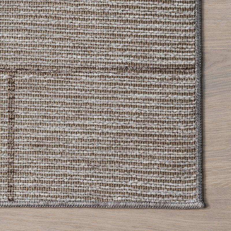 Yadira SpinClean Geometric Machine Washable Area Rug, Rectangle 5'3" x 8'