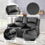 Canapé inclinable 69 po en cuir Vegan-1873966244