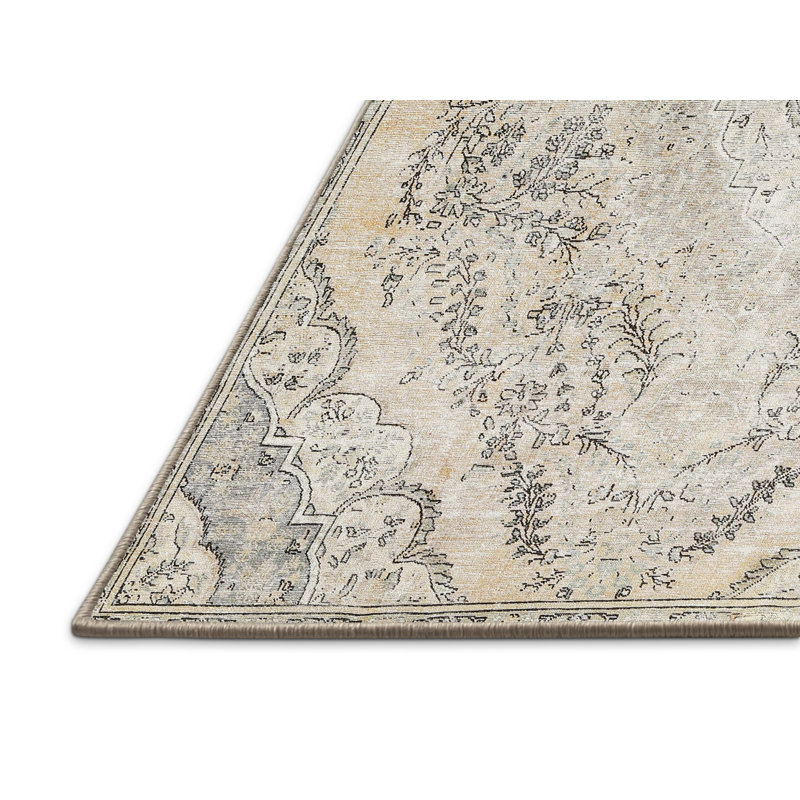 Tapis oriental beige / gris, Rectangle 8 pi x 10 pi