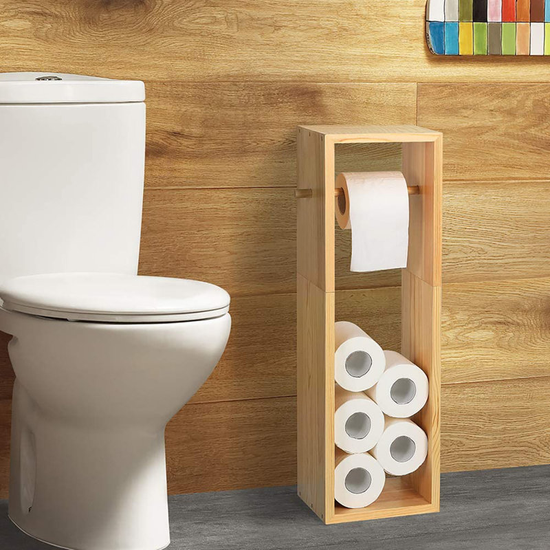 Porte-papier hygiénique sur pied, Naturel