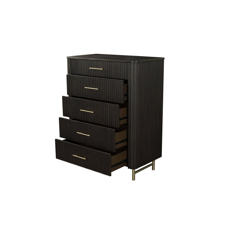 Clayten 5-Drawer Chest in Espreeso
