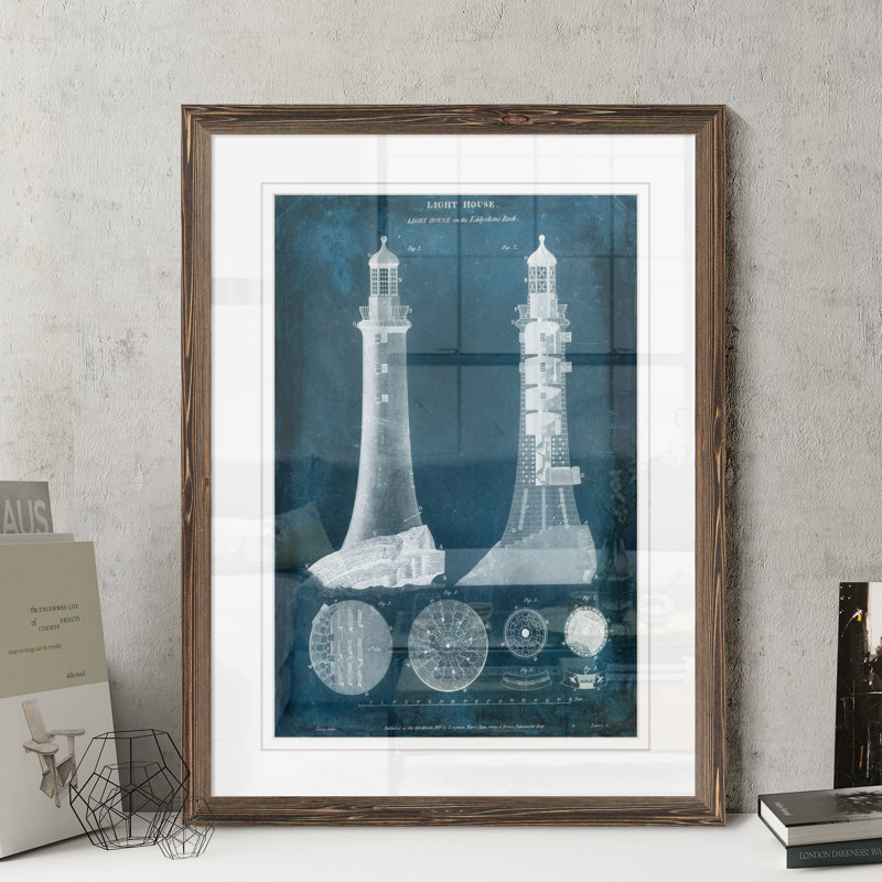 « blueprint blueprint » par paul cezanne-cadre photo, impression, H 32 po x l 44 po x P 1,25 po, Impression encadrée espresso