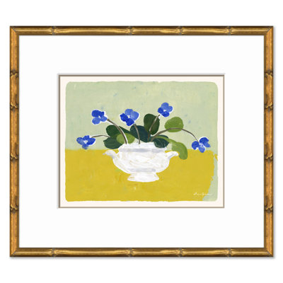 Blue Pansies Print by Dana Gibson Soicher Marin