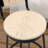 Klasina Swivel Upholstered Counter Stool with Metal Frame-2078899