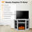 Clotile 45'' Electric Corner Fireplace TV Stand with Storage for TVs up to 55"-1763984709
