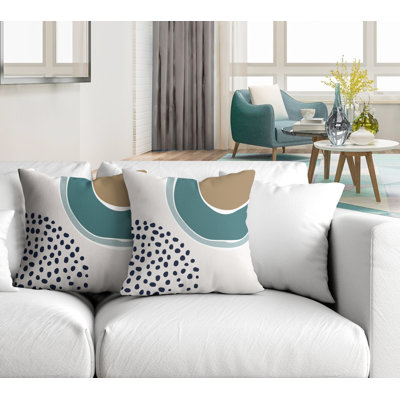 No Decorative Addition Outdoor Reversible Throw Pillow