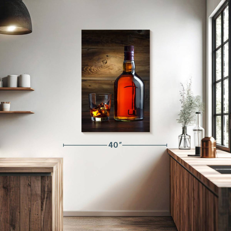 Yarlin Whiskey Bottle, 39" H x 26" W