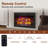 Laurelynn 35"W Recessed Electric Fireplace with Remote