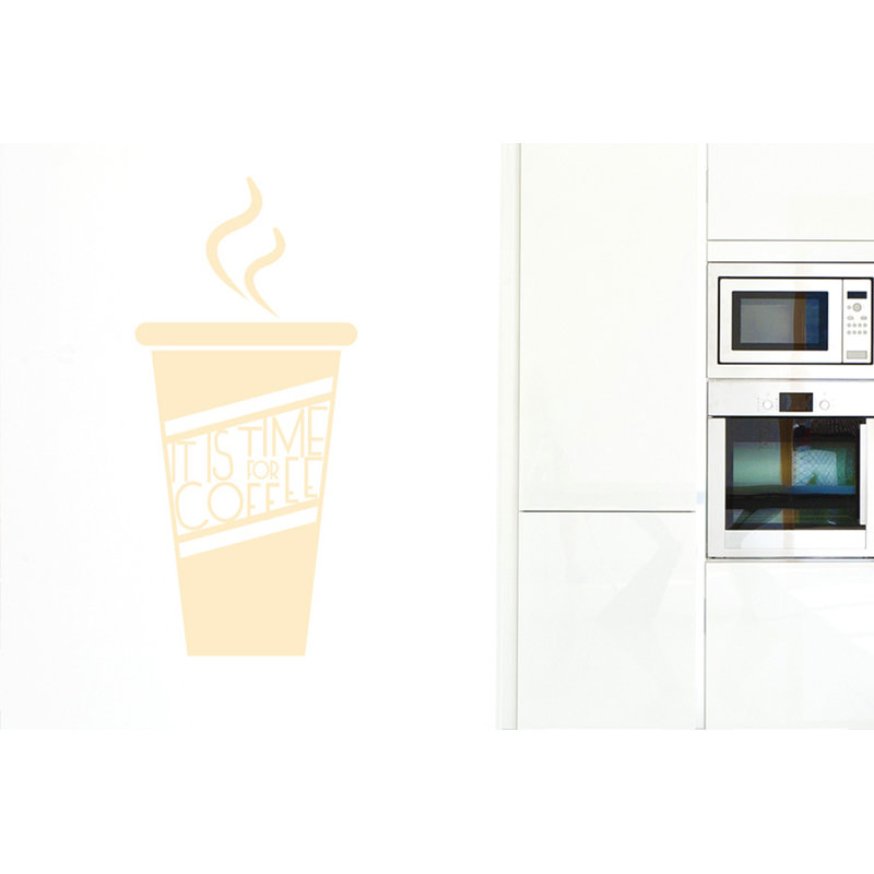 Food & Beverage Wall Decal, Beige, Large
