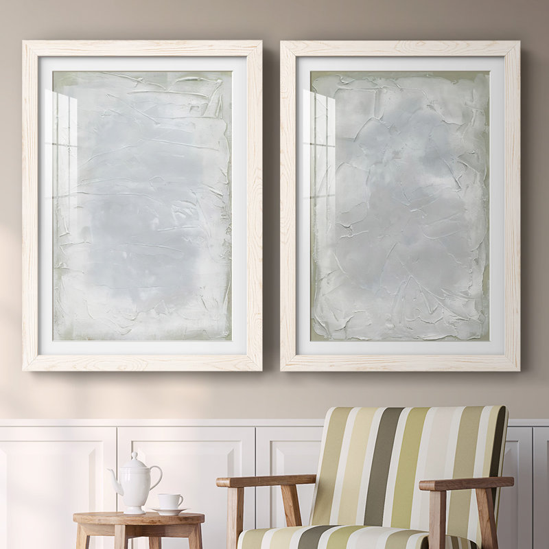 «Subtle Transitions I», reproduction encadrée de qualité supérieure - prête à être accrochée, Cadre blanc