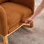 Chaise berçante d'appoint rembourrée 1 place avec repose-pieds BEIMO-510288781