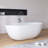 59" x 30" Freestanding Bathtub Solid  Surface Stone Resin Soaking Tub-101041045