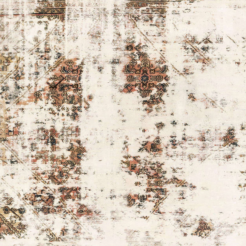Abstract Indoor Rug, Square 6'