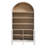 Nolan 74" Tall Arched Storage Display Cabinet Bookshelf-107335479