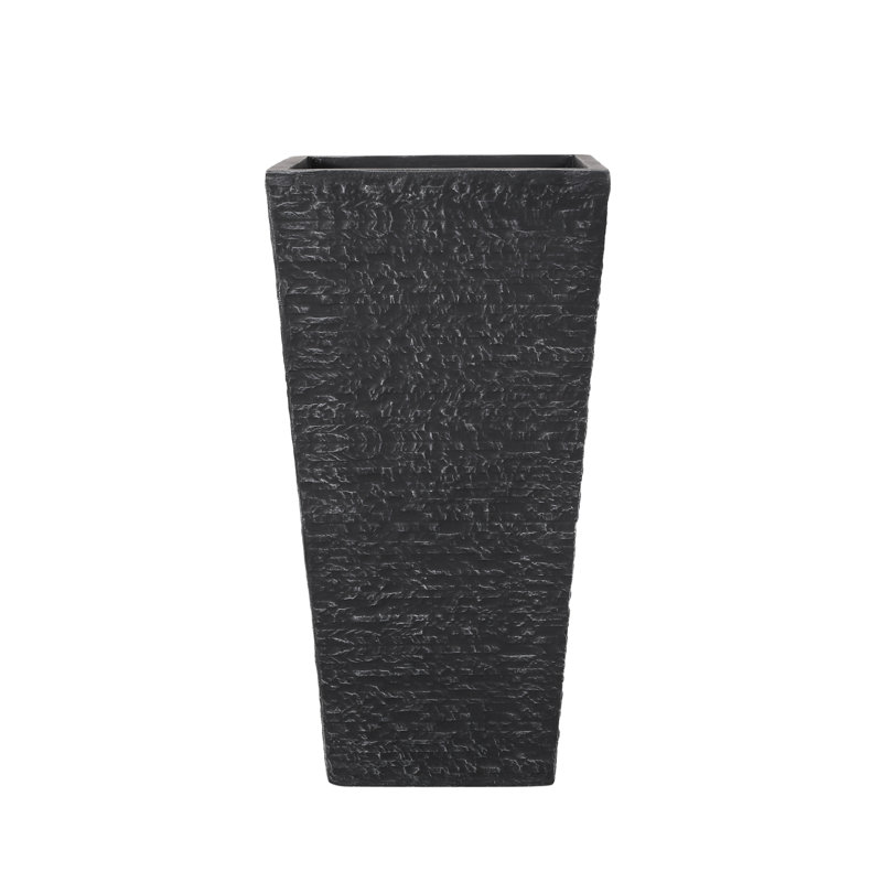 Gray Planter For Outdoor Flower Beds - Magnesium Oxide, 15.26 In. Depth, Width, 29.16 Height, 32.58 Lb, 32.5 Package 19 18.5 37.94 Lb Weight Oxide