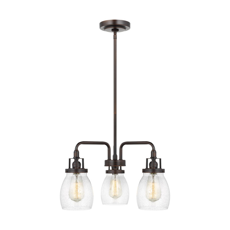 Lustre Belton 3 lumières, Bronze