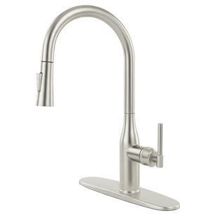 Robinet d'évier de cuisine extractible, robinet de cuisine à poignée simple