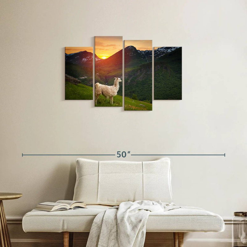 Mountain Llama, 22" H x 36" W
