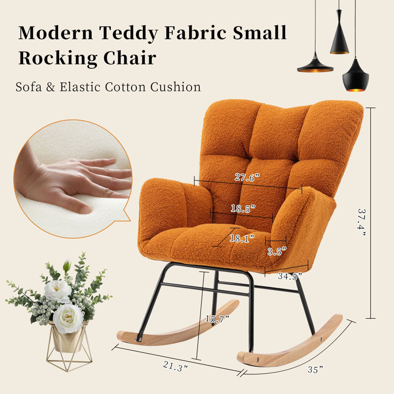 Friedell Rocking Chair, Caramel