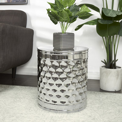 Dajanee Stainless Steel Top End Table