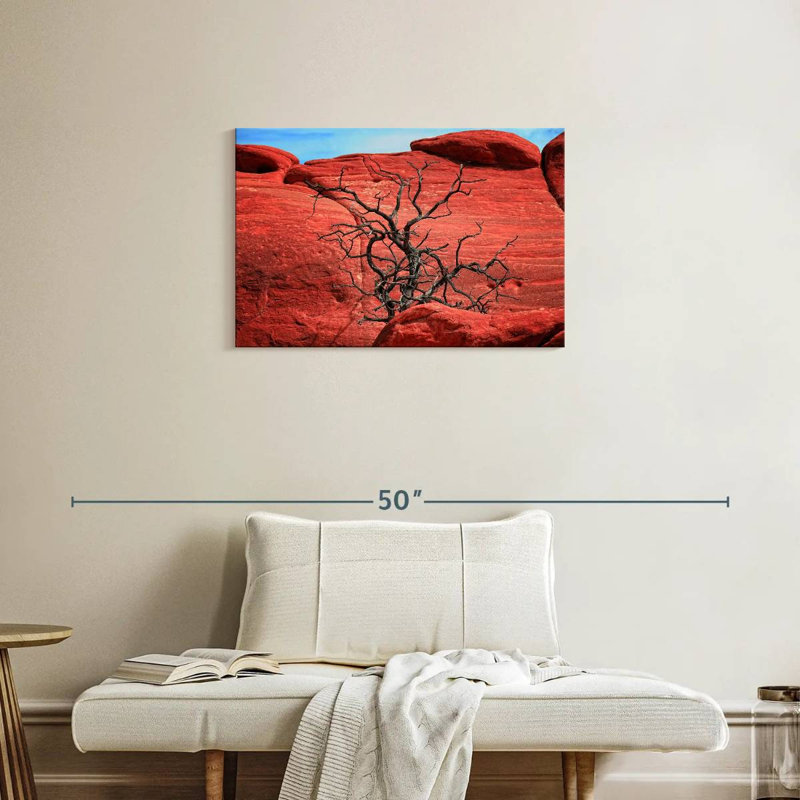 Harnek Dead Tree By Red Rocks, 20" H x 30" W