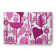 Tapis fleuri en chenille fleur de printemps