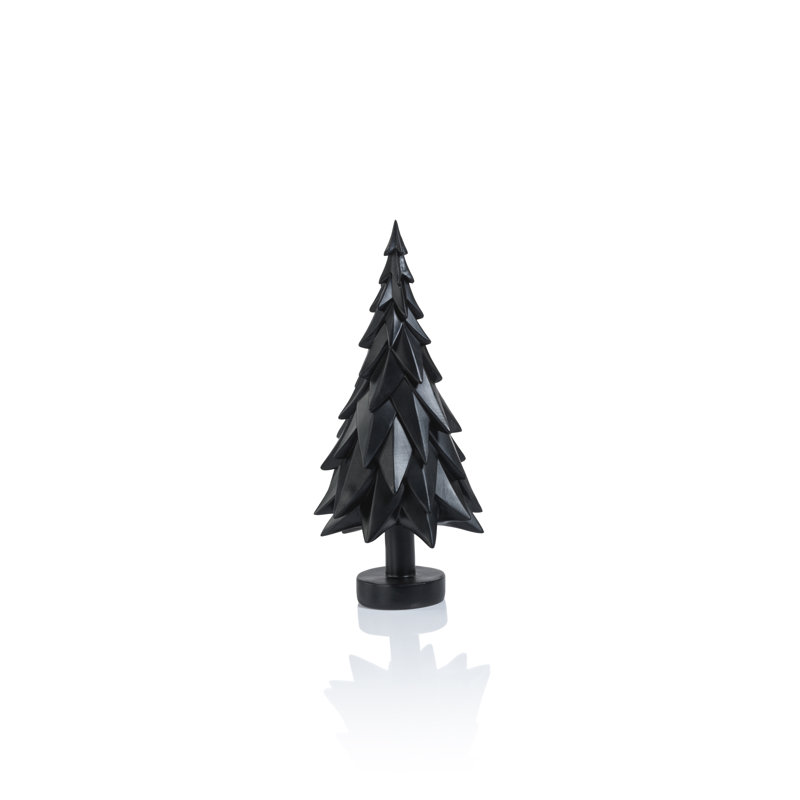 Épinette de table décorative, Blanc, H 10,5 po x l 4,75 po x P 4,75 po