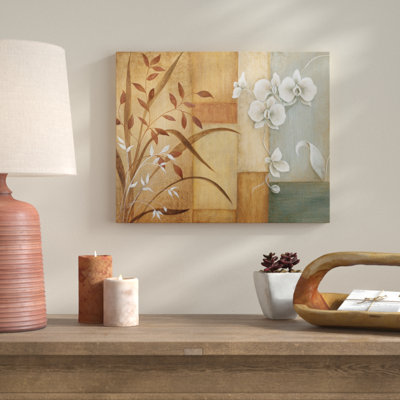 « orchidée élégance i », reproduction d’impression sur toile encadrée