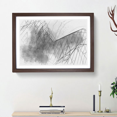 Architecture Sketch Vol.6 in Abstract - Picture Frame Graphic Art Print