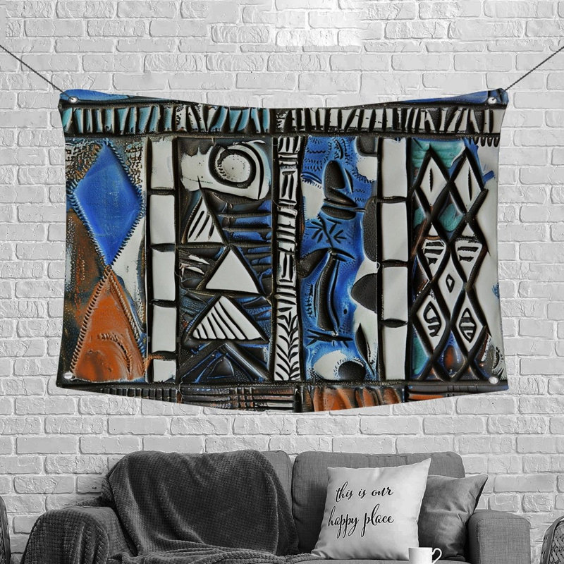 Tapisserie en microfibre, H 50 po x l 60 po