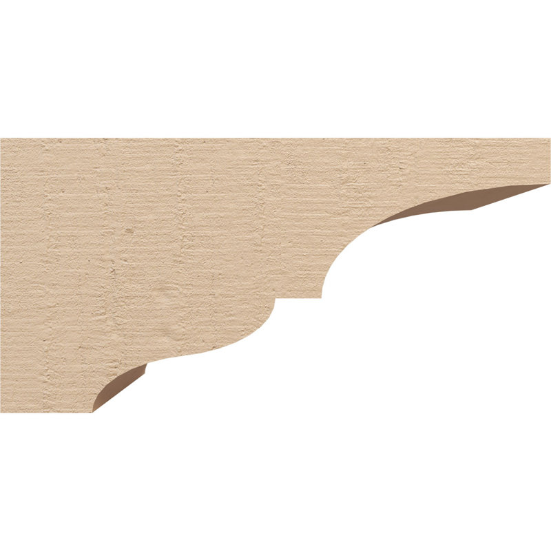 Bois de cèdre brut Asheboro, grain de bois TimberThane Corbel, apprêté brun clair, H 8 po x l 8 po x P 16 po